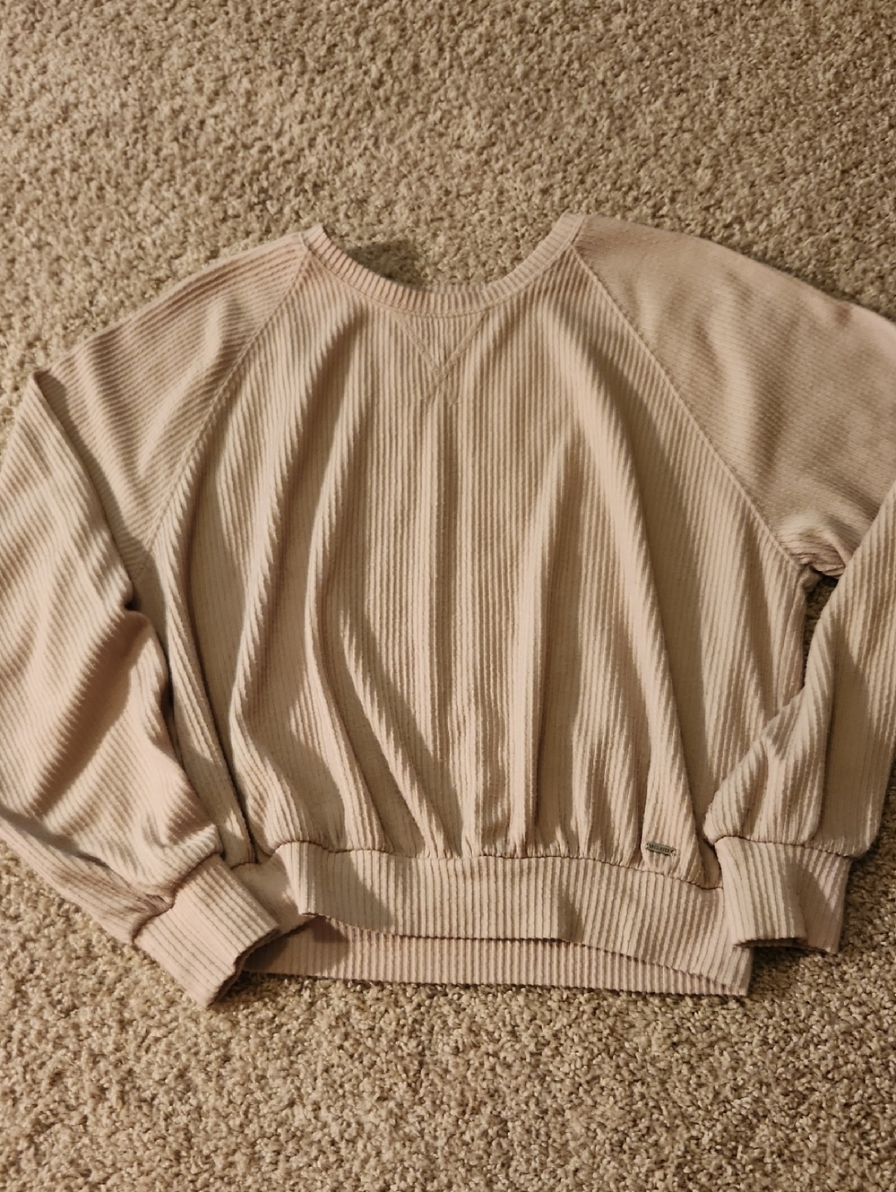 Hollister Boyfriend T-Shirt in Light Beige